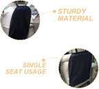2pcs Kick Mats Backseat Protector Pad for Feet, Waterproof Oxford Fabric Anti-Scuff Vehicle Seat Back Covers, Black Travel Accessories