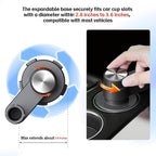 Car Cup Holder Tray, Center Console Mount Car Food Tray Table for Eating, 11 LBS Load Capacity Cup Holder Expander, Universal Car Tray for Drinks, Meals, Laptop, Fits Most Vehicles