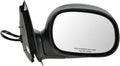 Passenger Side View Mirror Manual Folding Electric Adjustment Non-Heated No Memory Black Compatible with 1997-2003 Ford F150 Truck Without Aspherical Glass
