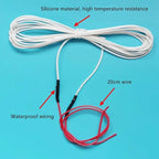 12V Pre-Assembled Silicon Rubber Heating Wire for DIY Steering Wheel Heating, Self Made Warmer Incubator, Seat Heater (32.8ft)