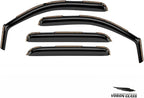 Voron Glass in-Channel Extra Durable Rain Guards for Trucks Chevrolet (Chevy) Silverado/GMC Sierra 2007-2013 Crew Cab, Window Deflectors, Vent Window Visors, 4 Pieces - 220002