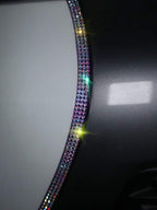 Door Edge Anti-Scratch Sticker Door Crash Bumper Crystal Bling Protection Tape Rubber Strip Sticker,Car Door Protector,Car Door Guard,Car Door Protection,90cm/35.4" Each One,4Pack/Set,Multicolor