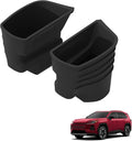 Front Door Organizer for Toyota RAV4 2026+ | Door Handle Pockets Storage Box Silicone Door Side Storage Box Car Accessories Door Handle Organizer Black