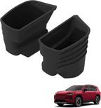 Front Door Organizer for Toyota RAV4 2026+ | Door Handle Pockets Storage Box Silicone Door Side Storage Box Car Accessories Door Handle Organizer Black