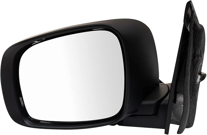 Driver and Passenger Side Mirror Set Power Heated Power Folding Smooth Black Compatible with 2008-2016 Chrysler Town & Country 2008-2009 Dodge Grand Caravan CH1320385 CH1321385