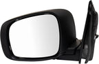 Driver and Passenger Side Mirror Set Power Heated Power Folding Smooth Black Compatible with 2008-2016 Chrysler Town & Country 2008-2009 Dodge Grand Caravan CH1320385 CH1321385