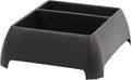 Heavy Duty Storage Organizer for Vehicle Trunk, Garage, Under Sink Organizer, Recycled Plastic, Made in USA (Black)
