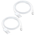 2 Pack iPhone 15 Carplay USB Cable for iPhone 16E 16 15, 16 15 Pro Max, 15 Plus Car Charger, iPad Pro 12.9/11, iPad 10 Generation, iPad Air 5 4 Generation, Mini 6 Generation Fast Charging Cord