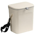 Leakproof Car Trash Can with Lid, Hanging Garbage Bin for Sedan SUV Truck | Leakproof lining, lid blocks odors; hangs off headrest—easy to empty & wipe clean,Easy to Use