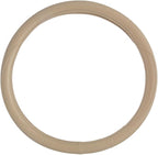 Ergonomic Grip Steering Wheel Cover - Leather Performance Grip for Standard Size Wheels 14.5-15 inch Beige