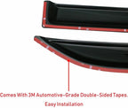 Tape-On Rain Guard 4-Piece for 2011-2020 Dodge Charger Windows Visor Shield Shade Smoke 94313
