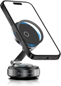 Magnetic Phone Holder for Car,360° Adjustable Car Phone Mount with Vacuum Suction Cups Compatible with iPhone 16/15/14/13/12,Cars Phones Holder Mount for Dashboards