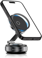 Magnetic Phone Holder for Car,360° Adjustable Car Phone Mount with Vacuum Suction Cups Compatible with iPhone 16/15/14/13/12,Cars Phones Holder Mount for Dashboards