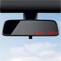 2PCS Trust in God Rearview Mirror Decals, Automotive Vinyl Rear View Mirror Decorative Stickers, Waterproof Trust in God Stickers for Car Truck Laptop, Car Accessories (Red)