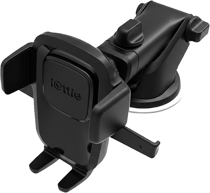 Easy One Touch Classic Dash & Windshield Universal Car Mount Phone Holder Desk Stand for iPhone, Samsung, LG, Moto and other Smartphones