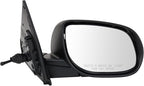 Passenger Side Mirror Assembly Manual Textured Paint to Match Compatible with 2010-2013 Kia Forte