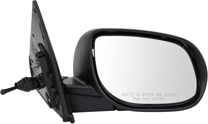 Passenger Side Mirror Assembly Manual Textured Paint to Match Compatible with 2010-2013 Kia Forte