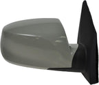 Passenger Side Mirror Manual Fold Power Paint to Match Smooth Black Compatible with 2010-2015 Hyundai Tucson HY1321174