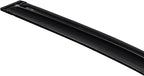 Tape-On Rain Guard 4-Piece for 05-20 Nissan Frontier Crew Cab Windows Visor Shield Shade Smoke 94407