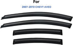 Window Visors Rain Guards for 2007 2008 2009 2010 Chevy Aveo Sedan, Out-Channel Window Vent Wind Deflectors Visors Shades for 07 08 09 10 Chevy Aveo (Not for Hatchback)