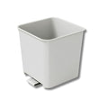 Car Trash Can Waterproof Vehicle Garbage Bin, Leakproof Anti Slip Floor Mat Clip Trash Bag Holder for Car, Truck, SUV, Van Portable Auto Trash Container with Stability Clips (White, Small)
