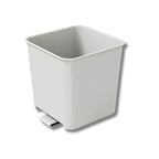Car Trash Can Waterproof Vehicle Garbage Bin, Leakproof Anti Slip Floor Mat Clip Trash Bag Holder for Car, Truck, SUV, Van Portable Auto Trash Container with Stability Clips (White, Small)