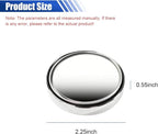 2PCS Blind Spot Mirrors, 2" Round HD Glass Convex Car Rear View Mirror, 360° Adjustable Wide Angle Side Mirror with Self Adhesive Back, Universal for Cars, SUVs, Trucks (Silver)