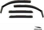 Voron Glass in-Channel Extra Durable Rain Guards for GMC Sierra 1500 2014-2018 Crew Cab, Window Deflectors, Vent Window Visors, 4 Pieces - 200906