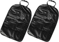 2pcs Car Seat Back Protectors Kick Mats for Black Waterproof Oxford Fabric Vehicle Seat Back Kick Guards for Family Travel