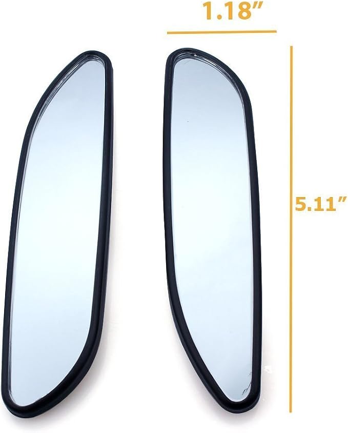 x Blind Spot Mirror, 5'' Framed Rhombus HD Glass Convex Adjustable Wide Angle Rear View Mirror,Universal For Car SUVs Truck Motorcycle (2pcs)