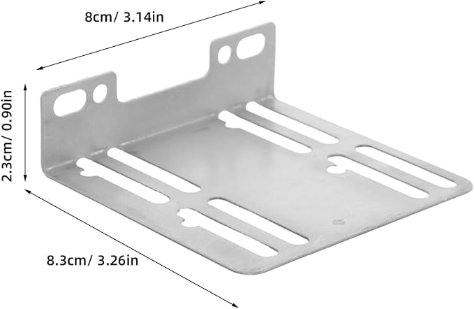 Car Stereo Install Kit Pair Audio Bracket for Double Din Radio Mount Navigation Audio Stand Iron Body Bracket for Secure Headboard Mounting 2 Pcs