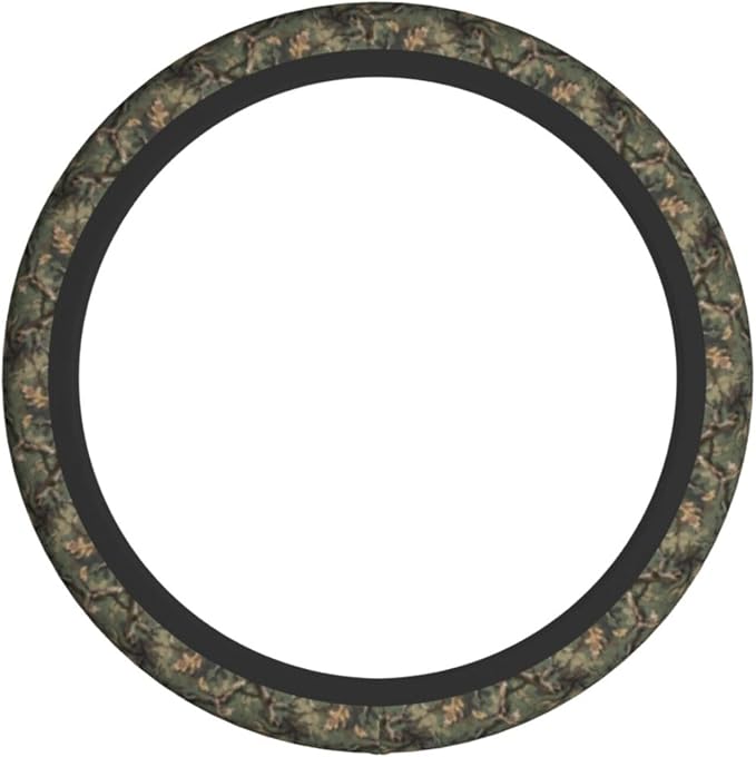 Camo Steering Wheel Covers Non Slip Neoprene Camouflage Tree Pattern Steering Wheel Protector Universal 15 inch for Men Women