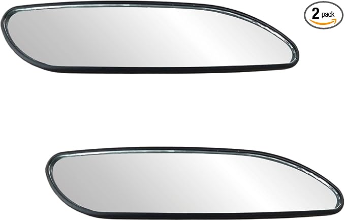 2 PCS Blind Spot Car Mirror, HD Glass Adjustable Car Side Mirror, Framed Wide-angle Blind Spot Mirror, Universal Convex Rear View Mirror for Cars, SUVs, Trucks and RVs (Rectangle)