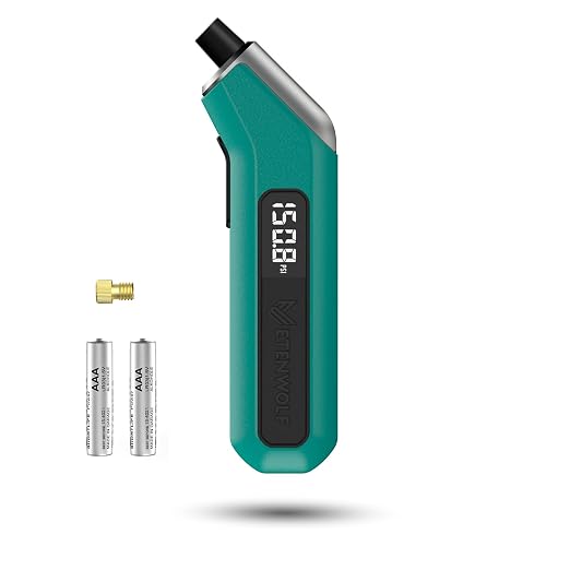 T300 Plus Tire Pressure Gauge 200 PSI, Digital Tire Gauge with Bright LED Display, Tire Gauges for Tire Pressure with Presta Valve Adaptor (Dark Cyan)