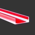 Clear Rubber Edge Trim, Self-Adhesive House Door Edge Guard, Flexible U Shaped Edge Banding, Peel and Stick 1-1/2"(38mm) Wide Size U Shaped Protector, Baby Proof Guards for Plywood, Furniture, 20Ft