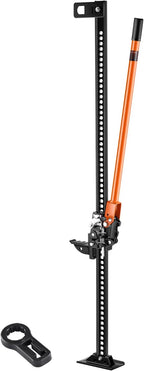 Farm Jack 60inch, 7000 lbs Capacity Ratcheting Off Road Jeep Jack for Tractor, Truck, SUV, Bumper Lift, Orange