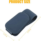 Sunglasses Holders for Car Sun Visor, Leather Eyeglasses Hanger Mounter, Magnetic Glasses Holder and Ticket Card Clip, Auto Interior Accessories Universal for SUV Pickup Truck