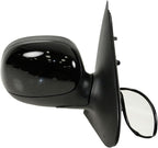 Passenger Side View Mirror Manual Folding Electric Adjustment Heated No Memory Black Compatible with 1997-2002 Ford Expedition
