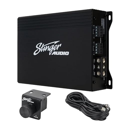 Audio MT-600.4 Compact Digital Class D 4-Channel 1000W RMS Car Audio Amplifier with Bass Knob Remote Control, HEXFET MOSFET, High/Low Pass Filter & Crossover Multiplier