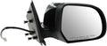 Passenger Side Power Mirror Paint to Match Smooth Black Compatible with 2012-2014 Nissan Versa NI1321227 NI1321241