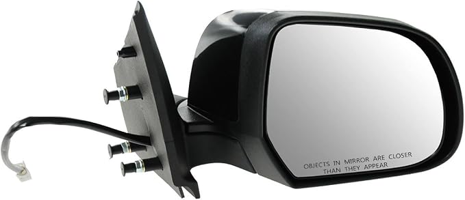 Passenger Side Power Mirror Paint to Match Smooth Black Compatible with 2012-2014 Nissan Versa NI1321227 NI1321241