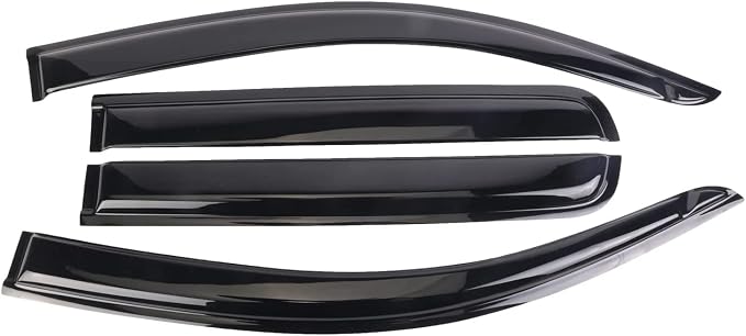 Window Visors Rain Guards Deflector 4 Piece Set for 2015-2022 Chevrolet Chevy Colorado & GMC Canyon Crew Cab 94995