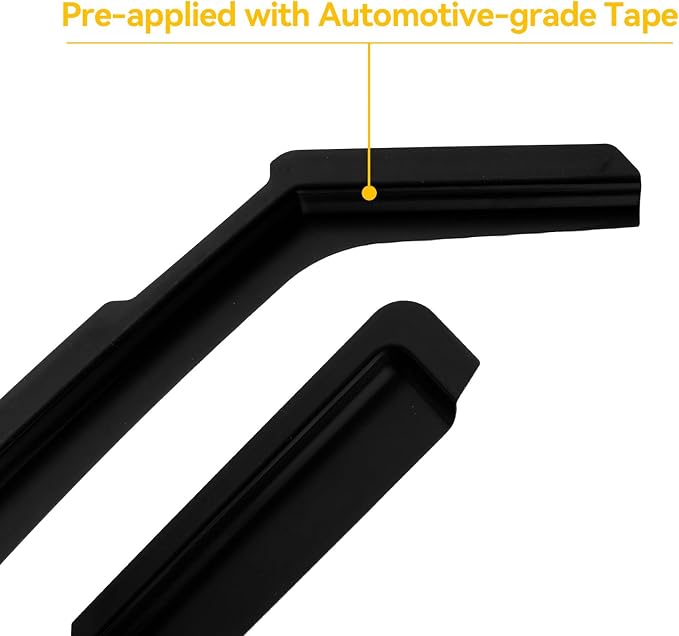 in-Channel Window Visors Rain Guards for 2019-2026 Chevy Silverado/GMC Sierra 1500 Crew Cab, Window Vent Wind Shades Deflectors