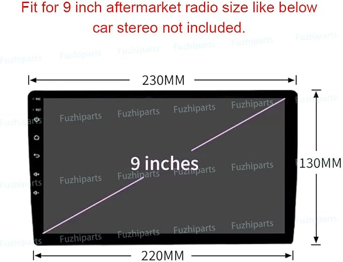9'' Car Radio Stereo Frame Fascia Bezel for BMW 3 Series E90 E91 E92 E93 2005~2013 Mount Trim Panel