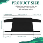 Car Windshield Cover for Ice and Snow, Frost Guard Windshield Cover, Car Windshield Snow Cover Winter Ice Sunshade Protector, Universal Car Exterior Accessories for Cars, Trucks, Vans (Rear)