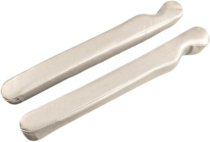 2PCS Car Seat Gap Filler, Soft Foam Leather No Drop Automotive Gap Stopper Between Seat and Console, Vehicle Seam Guard Gap Plug Crevice Catcher Blocker, Universal Fit (Beige)