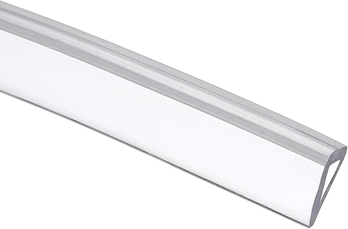 Clear Edge Trim, 13.1Ft Silicone U Channel Edge Protector, Edges Guards Fits 3/32"-1/8" for Car Doors Sheet Metal Parts (9/32" W x 1/2" H)