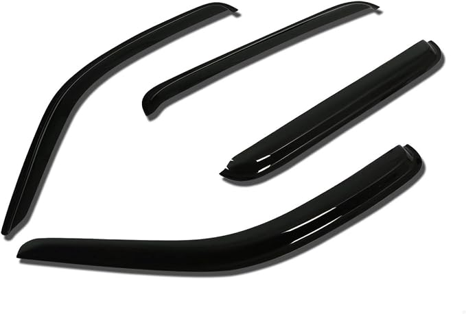 4Pcs Tape-On Window Visor Compatible with 2002 2003 2004 2005 2006 2007 Jeep Liberty 2002-2007, Deflector Rain Guard