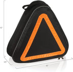 PICNIC TIME NFL Roadside Emergency Car Kit, Auto Vehicle Safety Road Side Assistance with Jumper Cables and Car Tool Kit, (Black with Orange Accents)