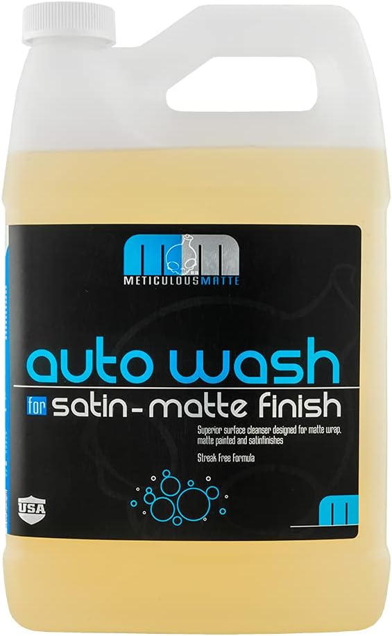 CWS_995 Meticulous Matte Car Wash Soap (For Foam Cannons, Foam Guns or Bucket Washes) Safe for Satin & Matte Finish Paint, 128 fl oz (1 Gallon), Fruity Bubble Gum Scent